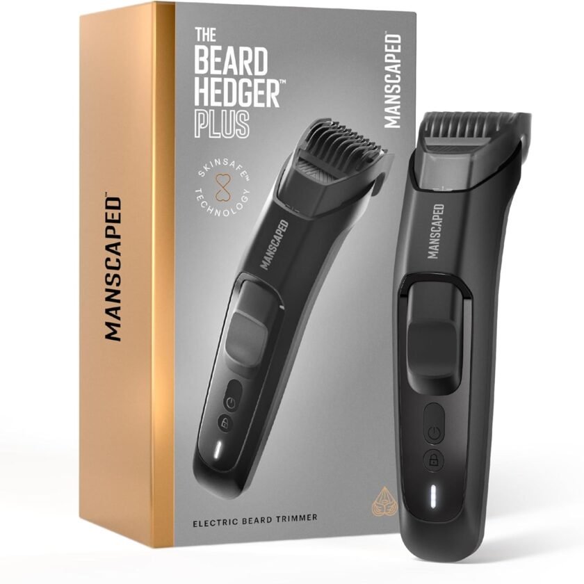 MANSCAPED® The Beard Hedger® PLUS Men's Adjustable Beard & Mustache Trimmer